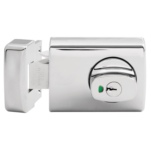 Lockwood 001-1K1CP 001 with Knob Timber Frame Strike  Chrome Plate