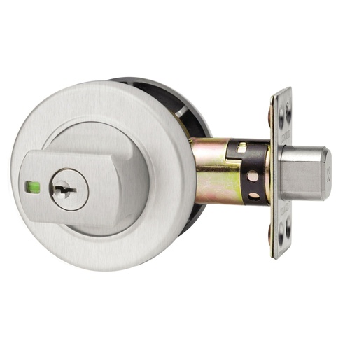 Lockwood 005/B1LSCDP Paradigm Deadbolt Round Rose Universal Pack Satin Chrome