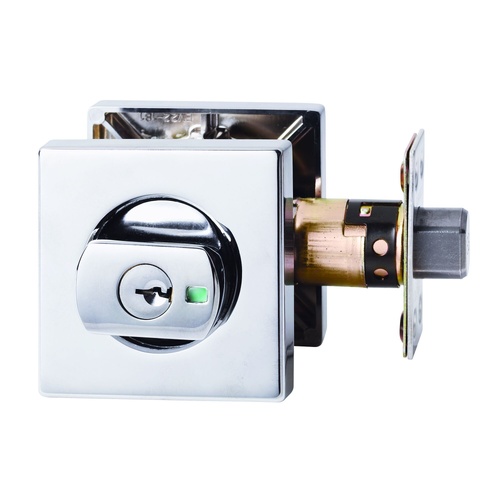 Lockwood 005/B2CPDP Paradigm Deadbolt Square Rose Universal Pack Chrome Plate