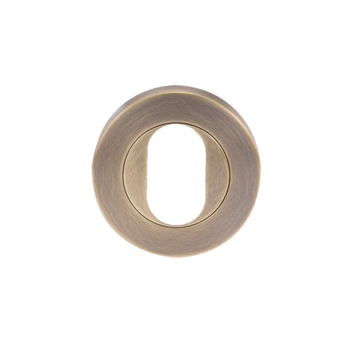 Lockwood 1226/IAG Symphony 1220 Series Oval Cylinder Escutcheon - Surface Fix Aged Brass