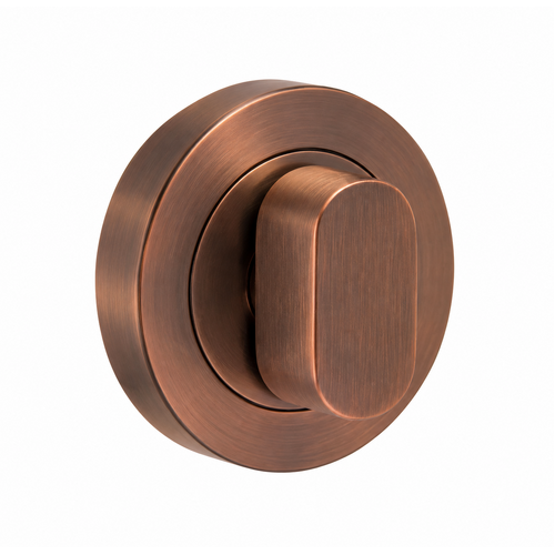 Lockwood 1227/INAC Symphony 1220 Series Turn Escutcheon - Surface Fix Antique Copper