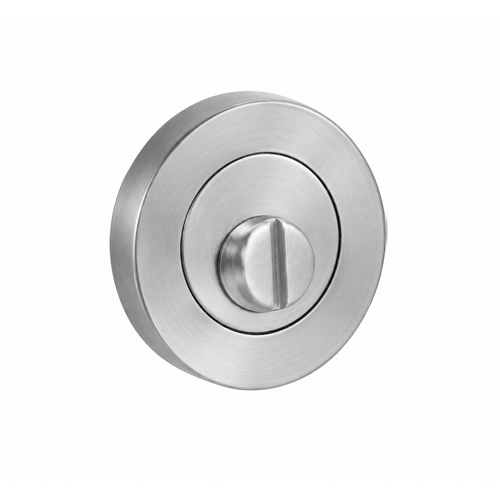 Lockwood 1228/INSC Symphony 1220 Series Emergency Turn Escutcheon - Surface Fix Satin Chrome