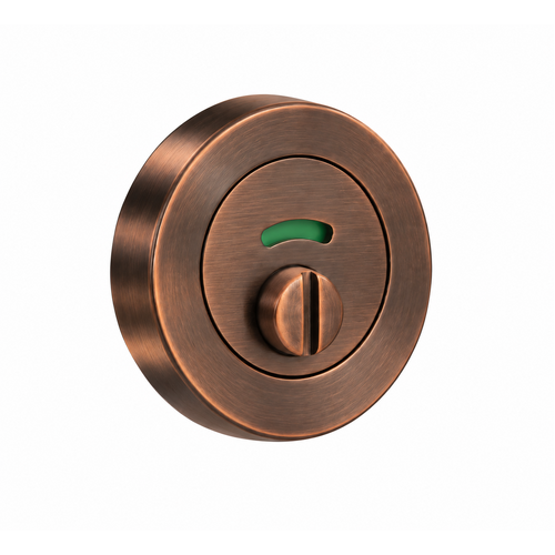 Lockwood 1228/IPAC Symphony 1220 Series Priv Ind Emerg Turn Escutcheon - Surface Fix Antique Copper