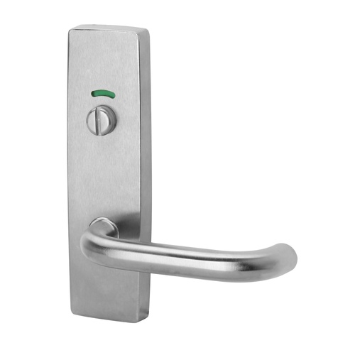 Lockwood 1814/70SC 1814 Square End Plate with Privacy Indicator Emergency Turn & 70 Lever Satin Chrome