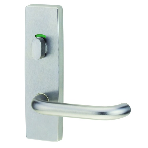 Lockwood 1816/70SC 1816 Square End Plate with Privacy Indicator Turn & 70 Lever Satin Chrome