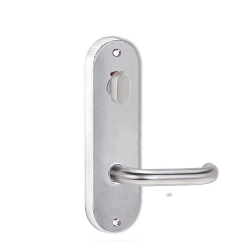 Lockwood 2916/70SC 2916 Round End Plate with Privacy Indicator Turn & 70 Lever Satin Chrome