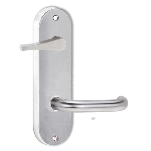 Lockwood 2939/70SC 2939 Round End Plate with Disabled Turn & 70 Lever Satin Chrome