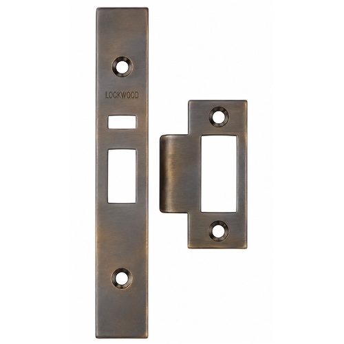Lockwood 3570-ORBKIT 3570 Series Finish Kit - Strike, Face Plate & Screws Oil Rubbed Bronze