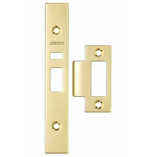 Lockwood 3570-PBKIT 3570 Series Finish Kit - Strike, Face Plate & Screws Polished Brass