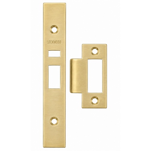 Lockwood 3570-SBKIT 3570 Series Finish Kit - Strike, Face Plate & Screws Satin Brass