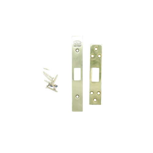 Lockwood 3571-PBKIT 3571 Series Finish Kit - Strike, Face Plate & Screws Polished Brass