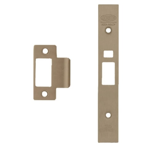 Lockwood 3772-FINKITBU 3772 Finish Conversion-Strike, Face Plate & Screw Kit Polished Brass Unlacquered
