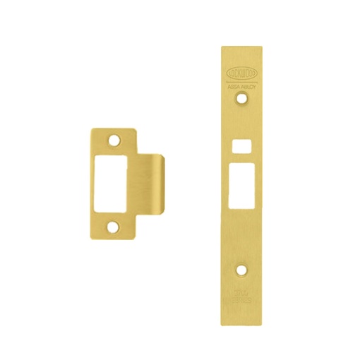 Lockwood 3772-FINKITPB 3772 Finish Conversion-Strike, Face Plate & Screw Kit Polished Brass