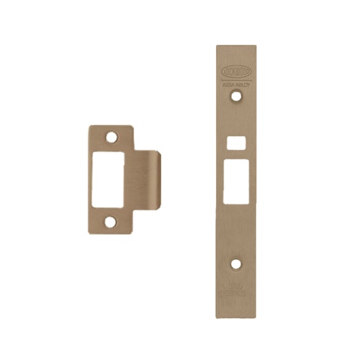 Lockwood 3772-FINKITSB 3772 Finish Conversion-Strike, Face Plate & Screw Kit Satin Brass