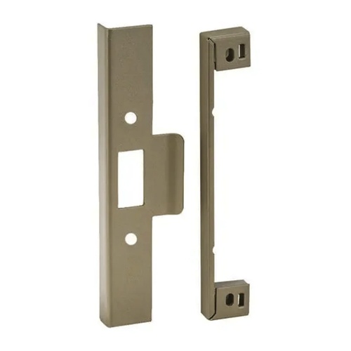 Lockwood 3772-RK32AG 3772 Series Rebate Kit- 32mm Lip Strike Aged Brass
