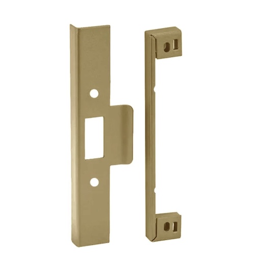Lockwood 3772-RK32AU 3772 Series Rebate Kit- 32mm Lip Strike Architectural Bronze Unlacquered