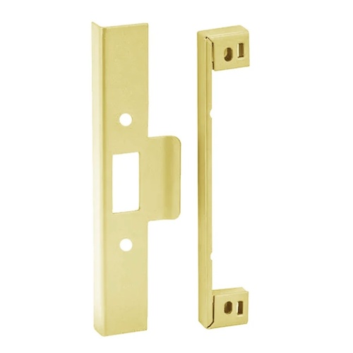 Lockwood 3772-RK32PB 3772 Series Rebate Kit- 32mm Lip Strike Polished Brass