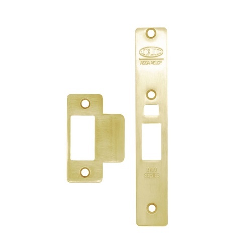 Lockwood 3782-FINKITBU 3782 Finish Conversion-Strike, Face Plate & Screw Kit Does Not Suit 4782 Polished Brass Unlacquered