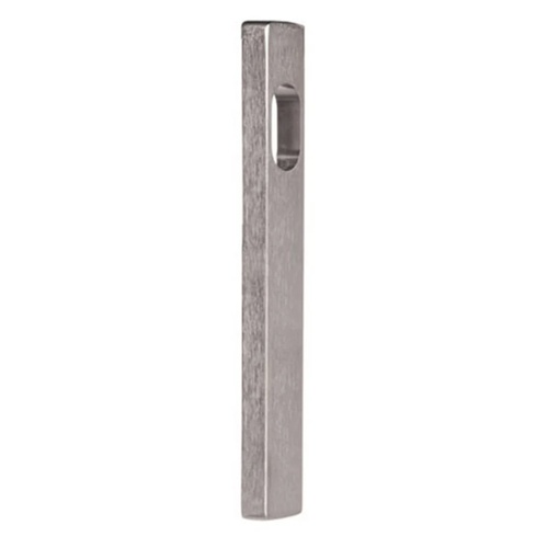 Lockwood 4800SC 4800 Square End Plate with Cylinder Hole Satin Chrome