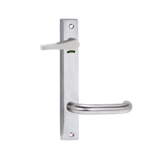 Lockwood 4941/70SC 4941 Square End Plate with Privacy Indicating Accessible Turn & 70 Lever Satin Chrome