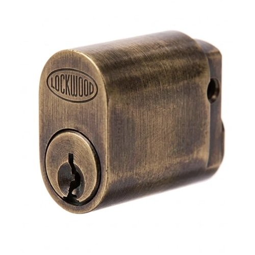 Lockwood 570-2AG Lockwood C4 570 Australian Oval Cylinder with X Cam 5KD Aged Brass