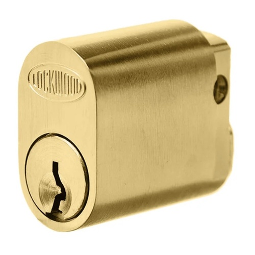 Lockwood 570-2SB Lockwood C4 570 Australian Oval Cylinder with X Cam 5KD Satin Brass