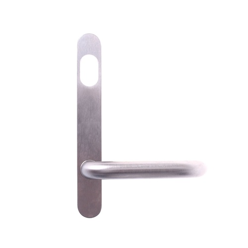 Lockwood 5801/70SC 5801 Round End Plate with Cylinder Hole & 70 Lever Satin Chrome