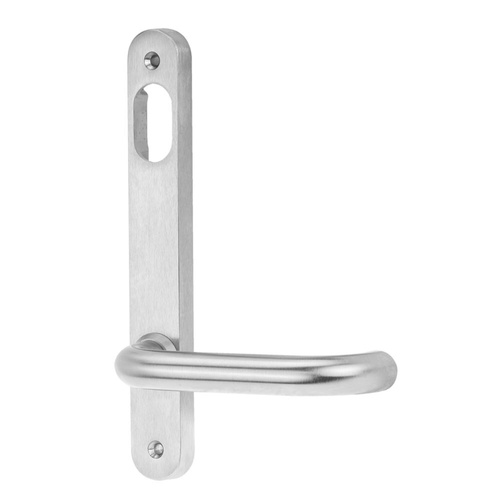 Lockwood 5901/70SC 5901 Round End Plate with Cylinder Hole & 70 Lever Satin Chrome