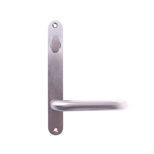 Lockwood 5904/70SC 5904 Round End Plate with Turn & 70 Lever Satin Chrome
