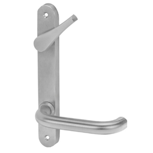 Lockwood 5939/70SC 5939 Round End Plate with Accessible Turn & 70 Lever Satin Chrome