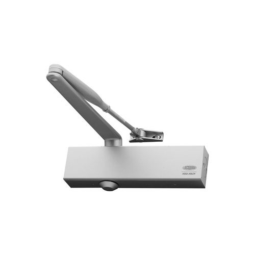 Lockwood 724HSIL 724 Series Size 2-4 Hold Open Closer Clip on Cover Backcheck Silver