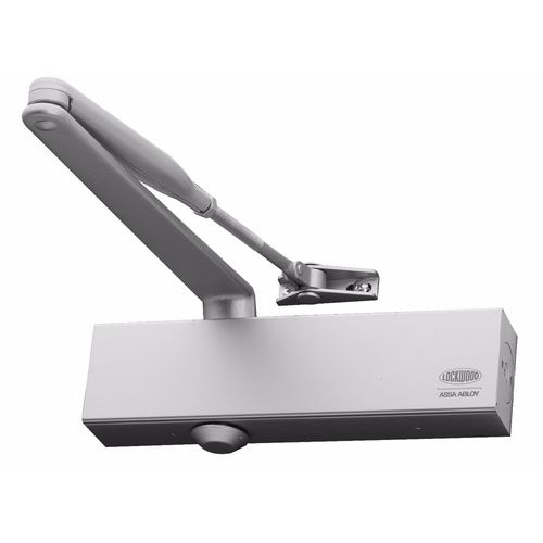 Lockwood 726HSIL 726 Series Size 2-6 P/A Hold Open DC Clip on Cover Backcheck Silver