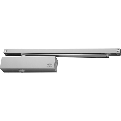 Lockwood 726SRSIL 726 Series Size 2-6 Slide Rail DC Clip on Cover Closer Adjustable Backcheck Silver