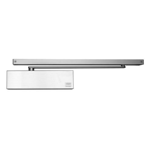 Lockwood 7714SRDASIL 7714 Series Size 1-4 Slide Arm Closer with Backcheck Delayed Action Silver