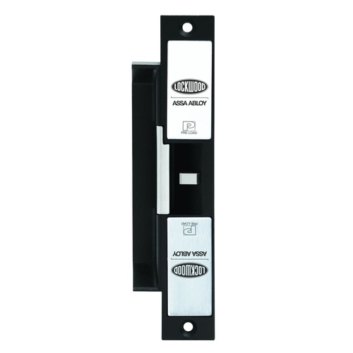 Lockwood ES9000 Lockwood Es9000 E/Strike 12-30VDC M/Function Preload Monitored, Extension Lip Holes Black