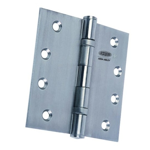 Lockwood LW10000BBHDSS Heavy Duty Ball Bearing Hinge 100mm x 100mm Satin Stainless Steel
