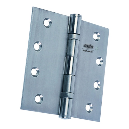 Lockwood LW10000BBPSS Ball Bearing Hinge 100mm x 100mm x 2.5mm Polished Stainless Steel