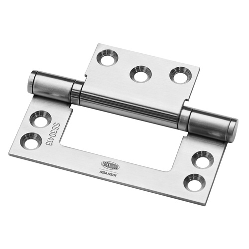 Lockwood LW10070BBFFSSA Fast Fix Hinge 100mm x 70mm Satin Stainless Steel