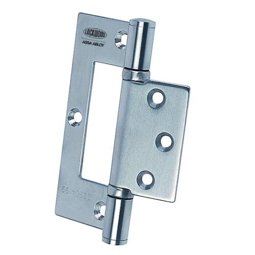Lockwood LW10070BBFFSSS Fast Fix Hinge 100mm x 70mm x 2.5mm Satin Stainless Steel
