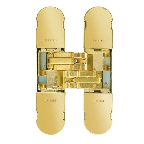 CEAM BAC1129PB 3D Adjustable Concealed Door Hinge - Model 1129 - Polished Brass
