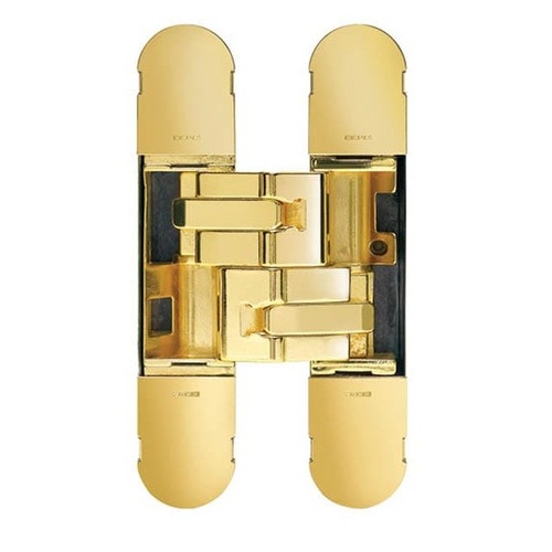 CEAM BAC1131SPB 3D Adjustable Concealed Door Hinge - Model 1131 - Polished Brass