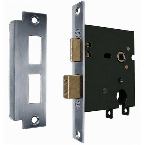 Jacksons JMC46CP Cylinder Mortice Lock Plain Chrome Plate