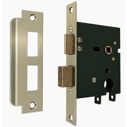 Jacksons JMC46SB Cylinder Mortice Lock Plain Satin Brass