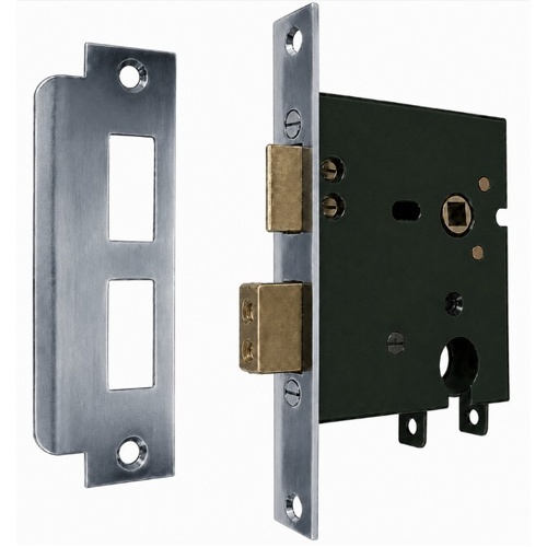 Jacksons JMC60CP Cylinder Mortice Lock Plain Chrome Plate