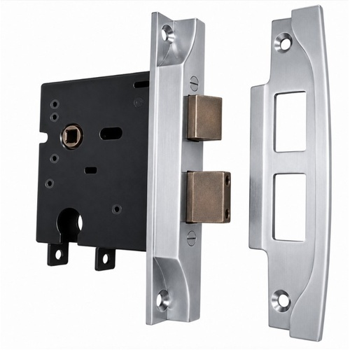 Jacksons JMC60RSN Cylinder Mortice Lock Rebated Satin Nickel