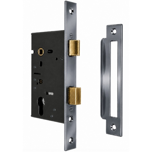 Jacksons JMCL46CP Cylinder Mortice Long Body Lock, Plain Chrome Plate