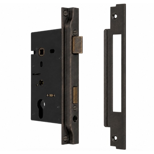Jacksons JMCL46RAB Cylinder Mortice Long Body, Rebated Antique Bronze