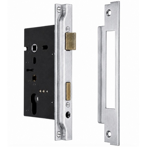 Jacksons JMCL46RNP Cylinder Mortice Long Body, Rebated Nickel Plate