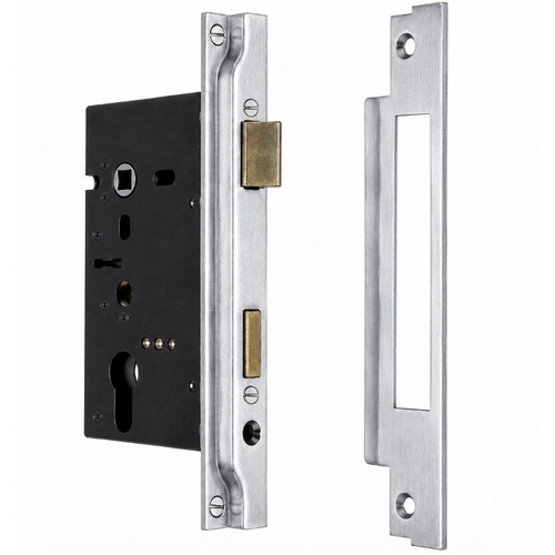 Jacksons JMCL60RCP Cylinder Mortice Long Body, Rebated Chrome Plate