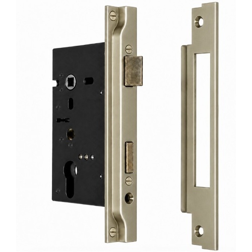 Jacksons JMCL60RSB Cylinder Mortice Long Body, Rebated Satin Brass